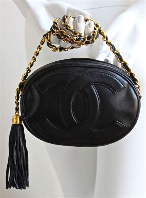 chanel oval vintage bag|old fashioned chanel bags.